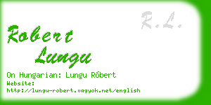 robert lungu business card
